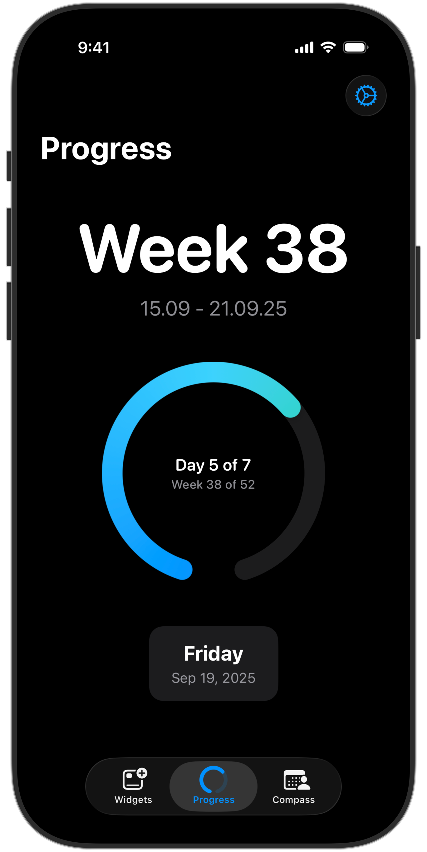 Calendar Week Nerd on iPhone
