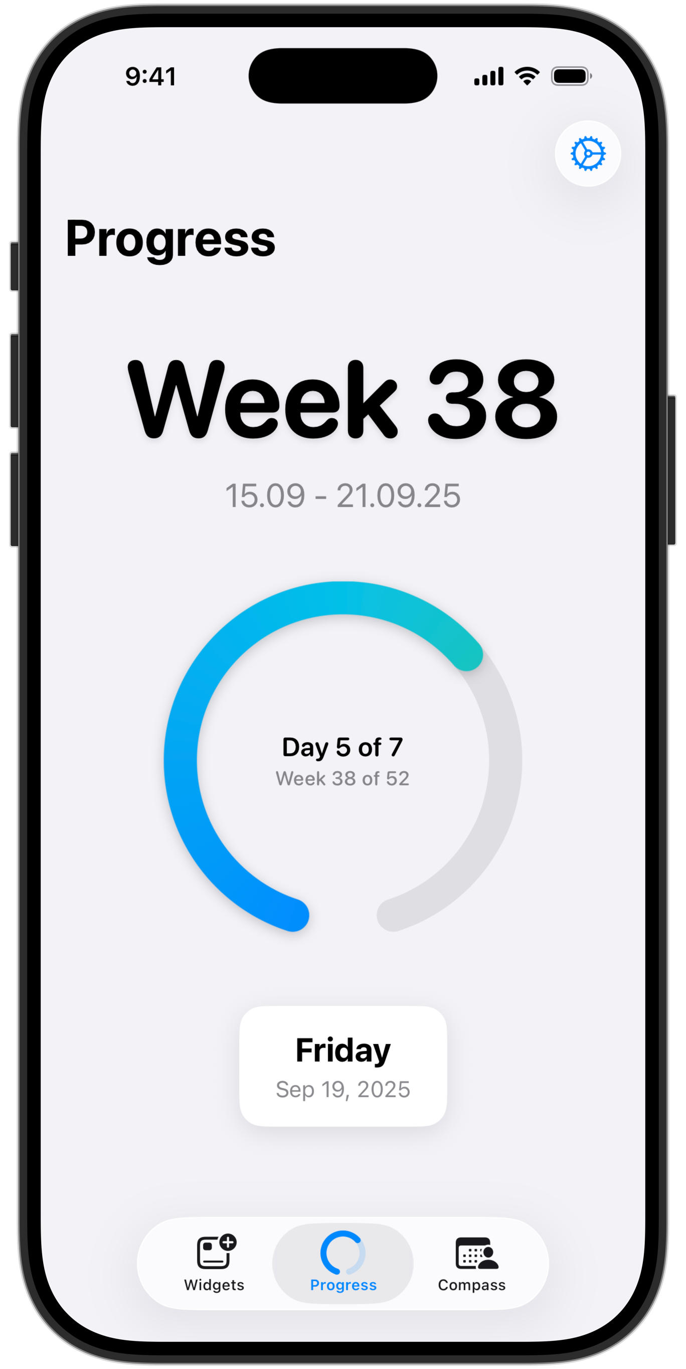 Calendar Week Nerd on iPhone